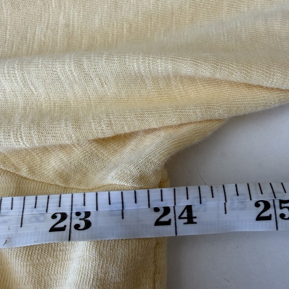 Coldwater Creek Womens Butter Yellow 3/4 Sleeve Round Neck Pullover Blouse Sz 1X - Picture 8 of 9